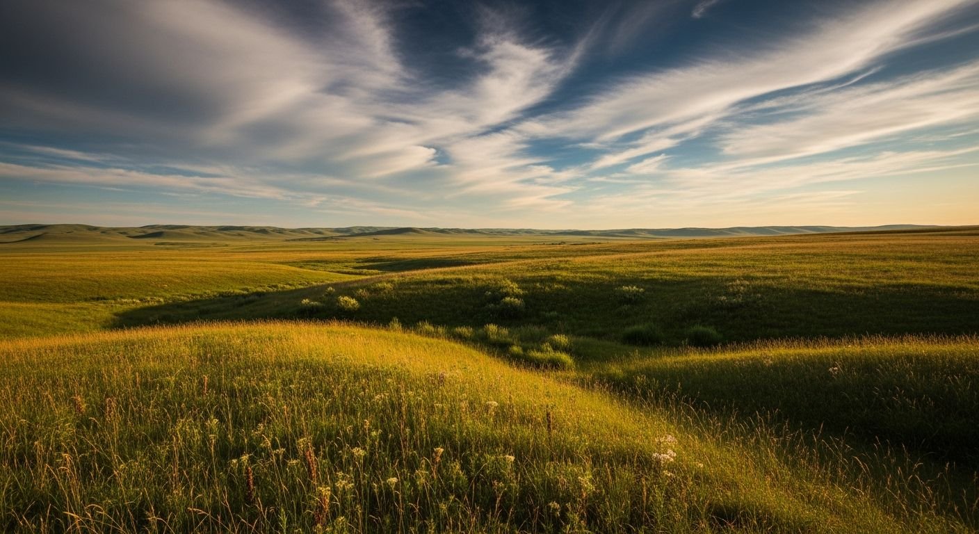 Photogenic grassy plain background image 5