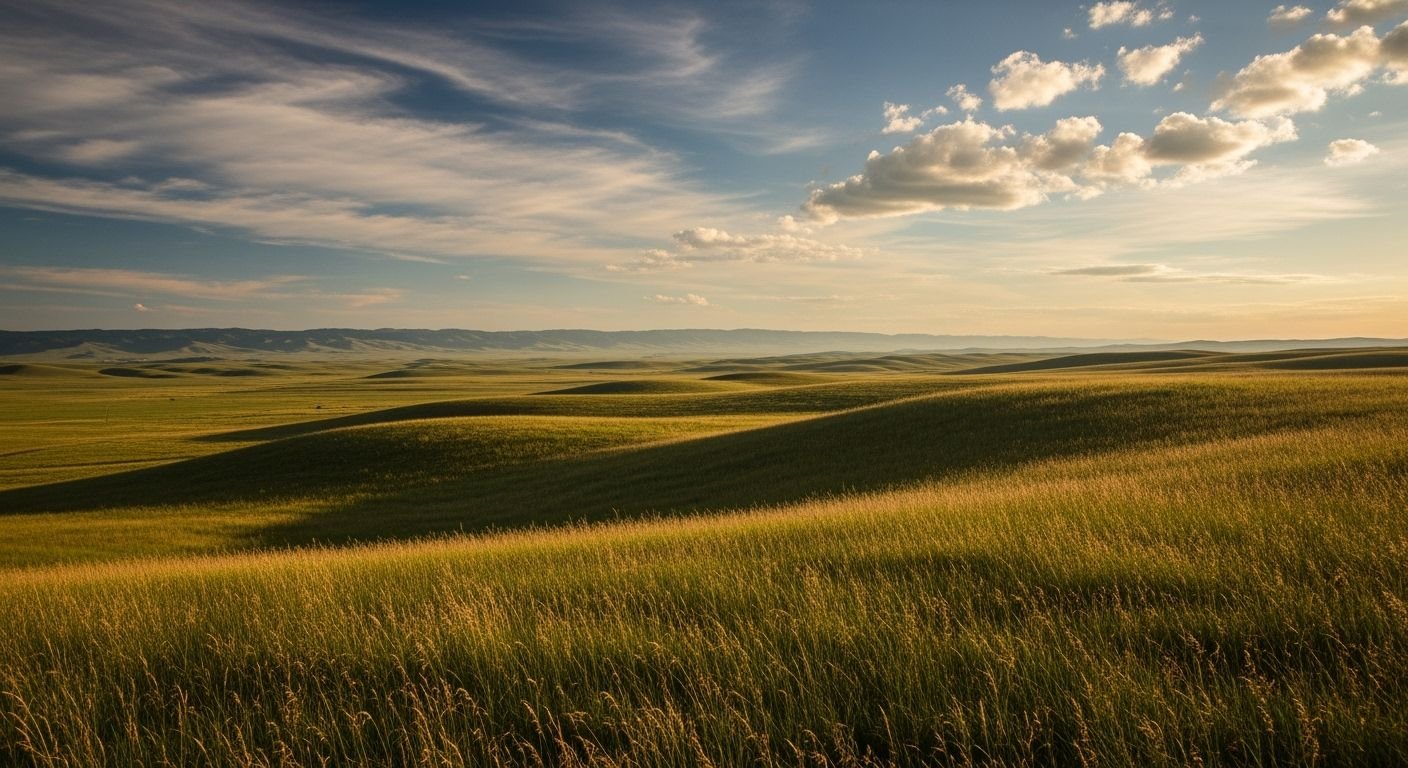 Photogenic grassy plain background image 7