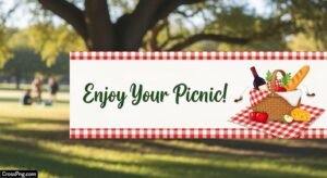 Picnic banner background image