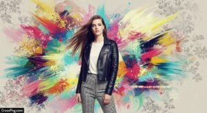 Picsart background girl image 3