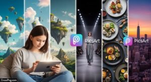 Picsart girl photo editing background image