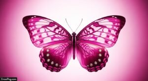 Pink background butterfly image