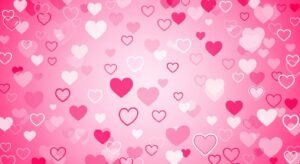 Pink background with hearts image 2