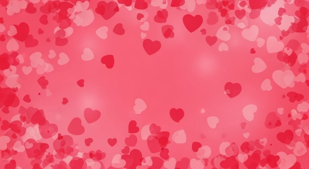 Pink background with hearts image 4
