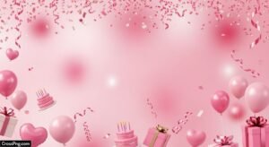Pink birthday background hd image