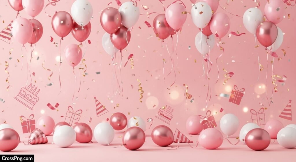 Pink birthday background hd image 2