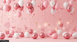 Pink birthday background hd image 2