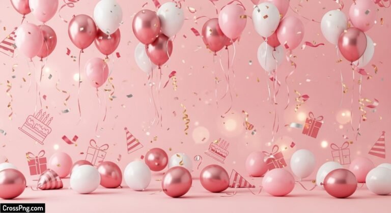 Pink birthday background hd image 2