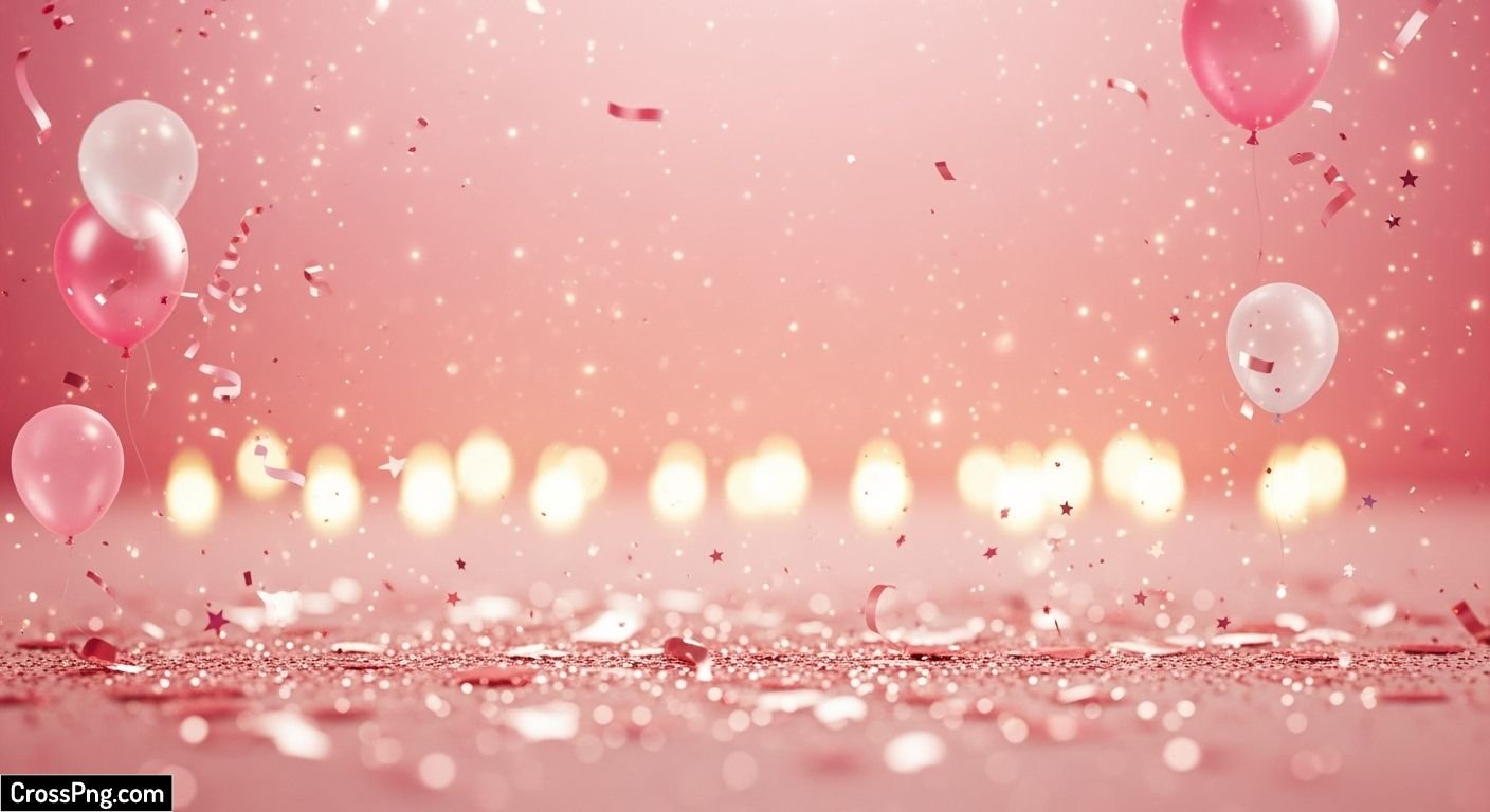Pink birthday background hd image