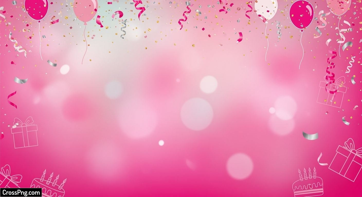 Pink birthday background image