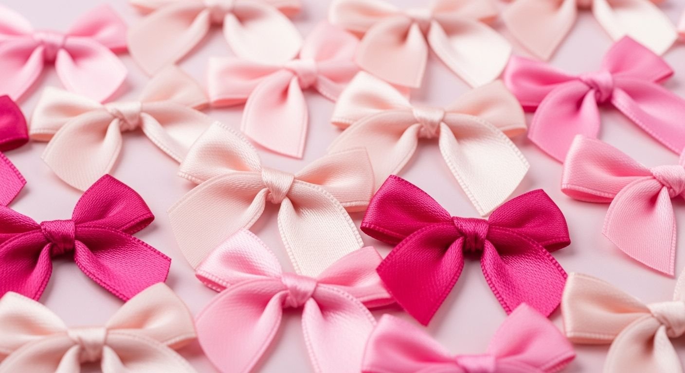 Pink bow background image 2
