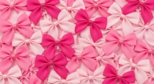 Pink bow background image 3