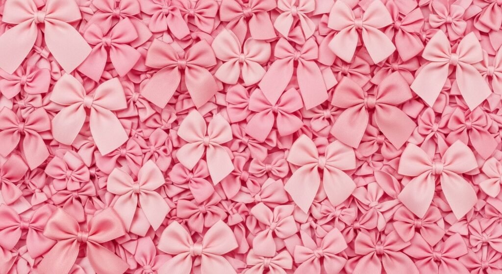 Pink bow background image 4