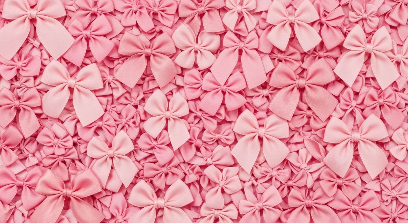 Pink bow background image 4