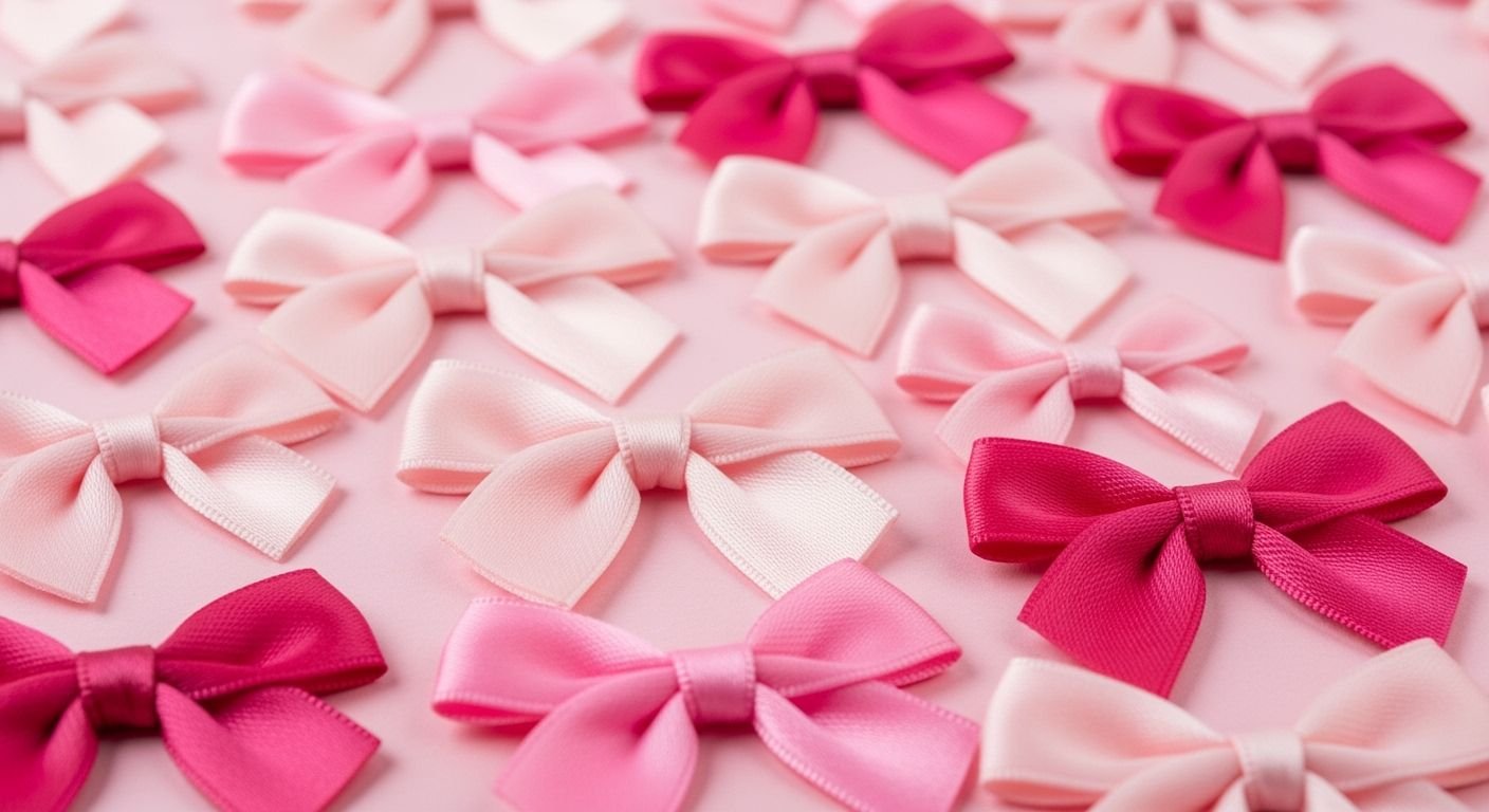 Pink bows background image
