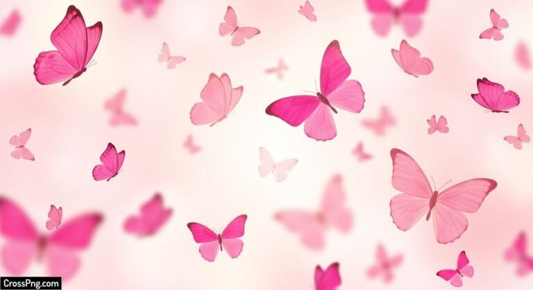 Pink butterfly background image