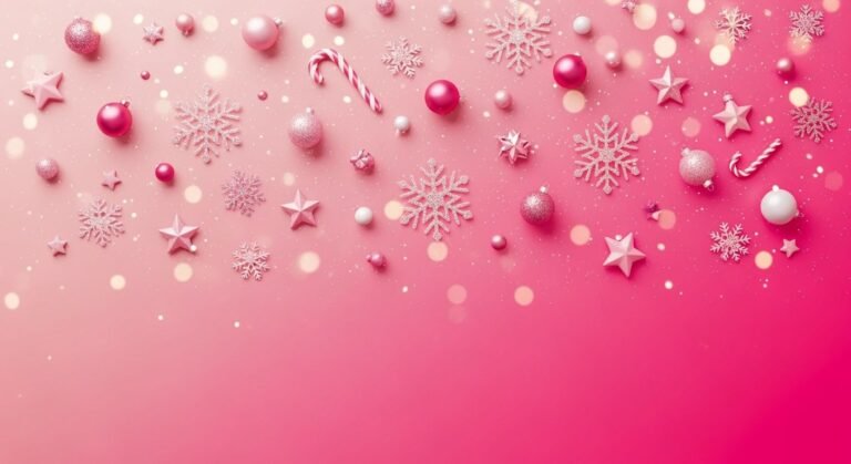 Pink christmas background image 2