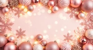 Pink christmas background image