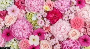 Pink floral background image