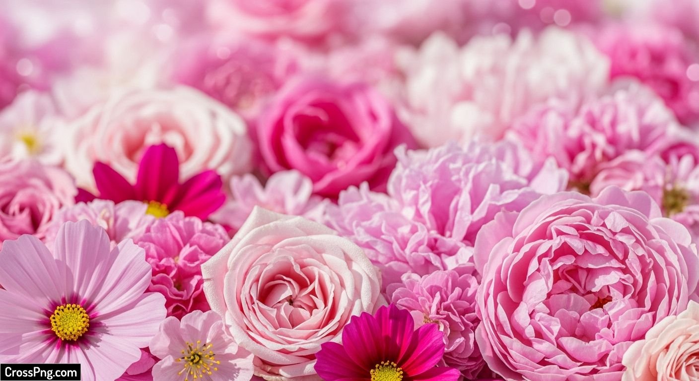 Pink flower background hd image 2