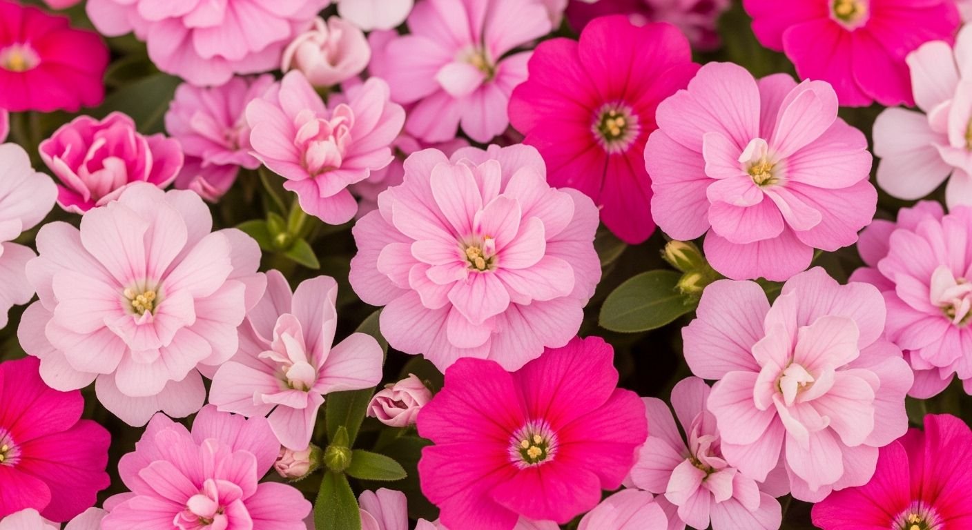 Pink flower background image 3