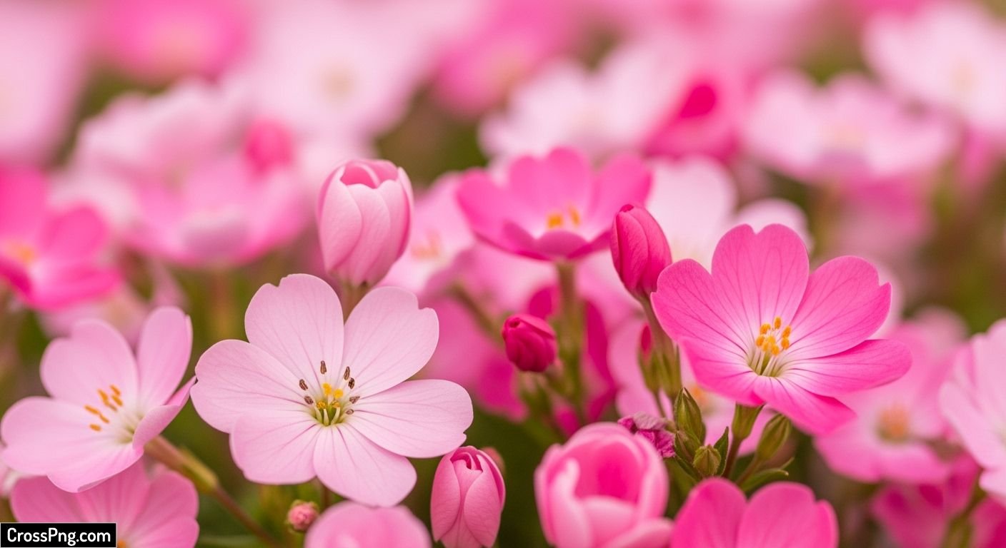 Pink flower background image 3