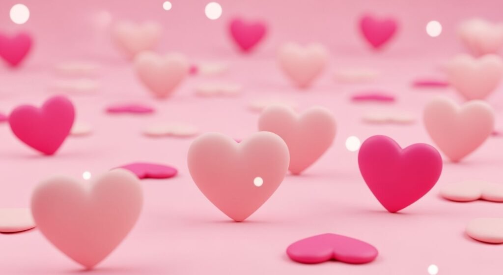 Pink heart background image