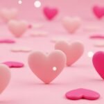 Pink heart background image