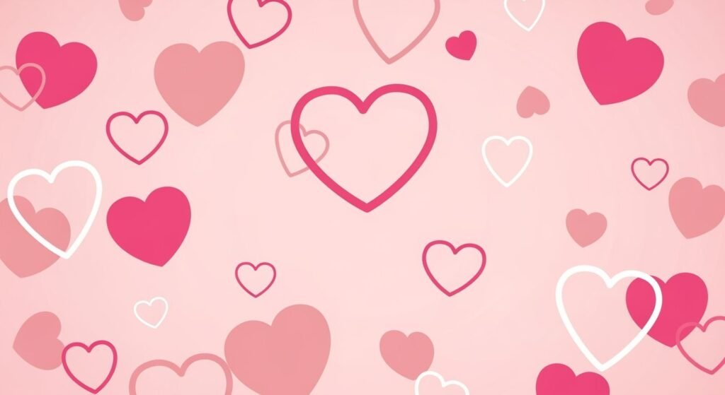 Pink heart background image 3