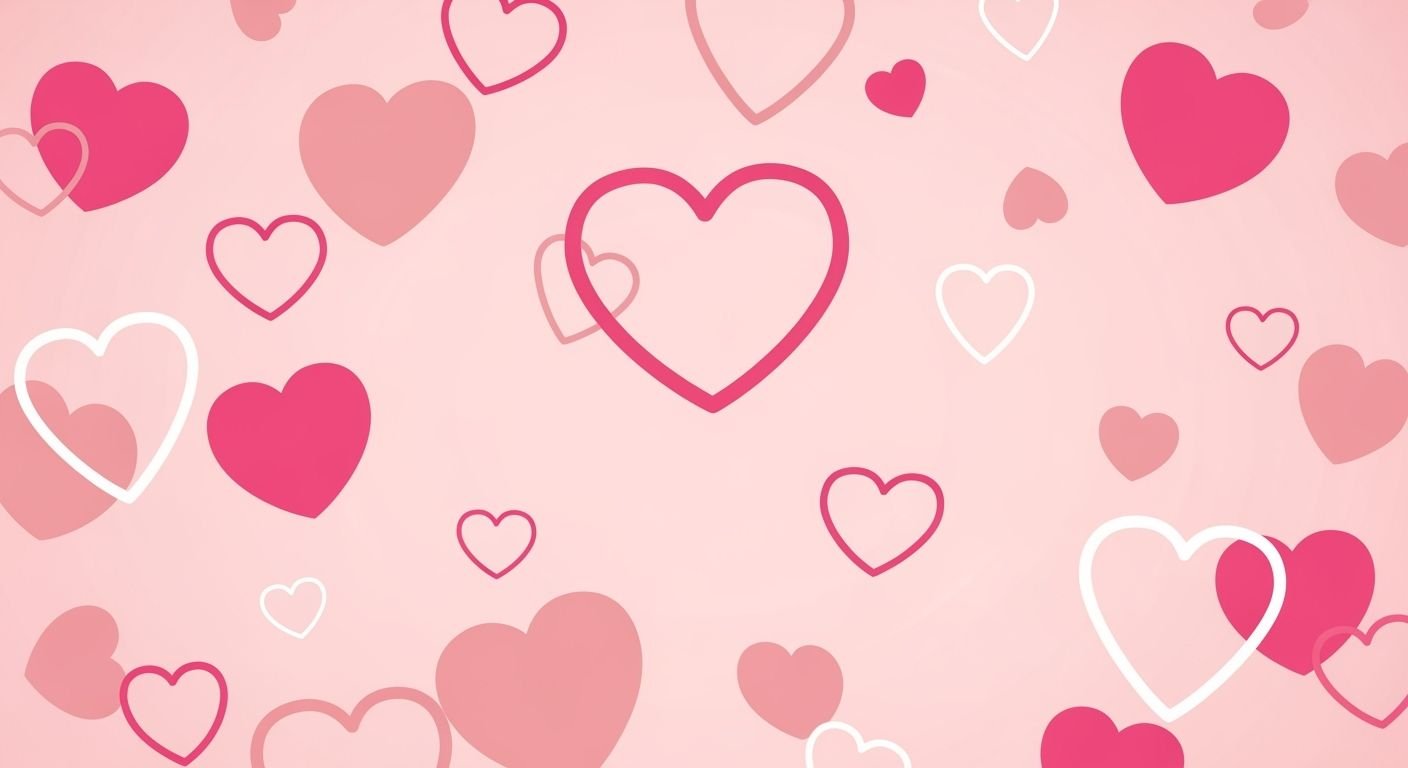 Pink heart background image 3