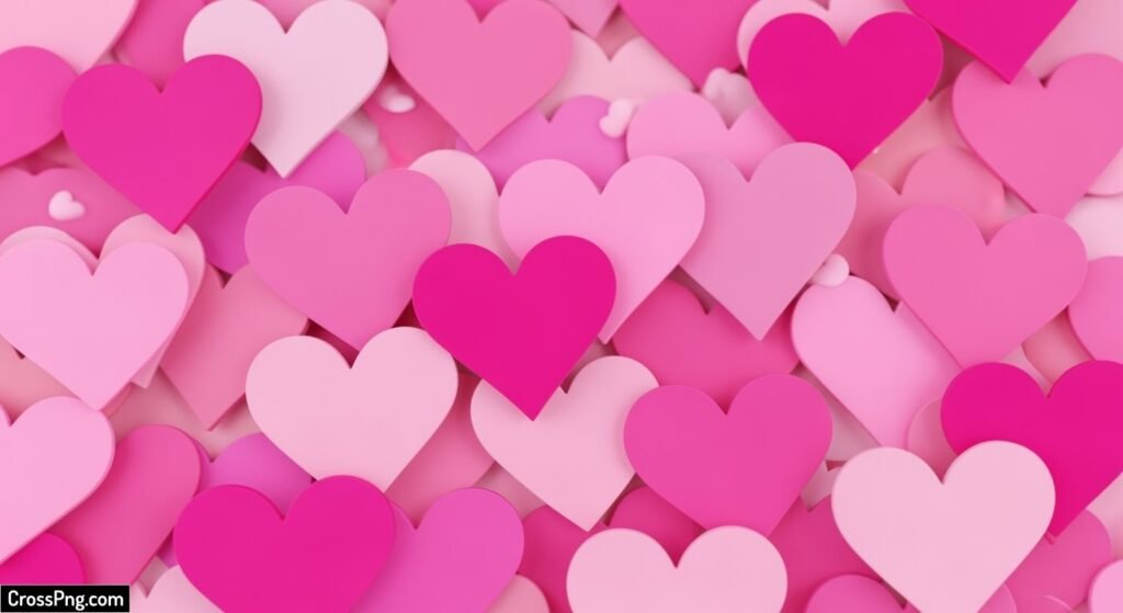 Pink heart background image 3