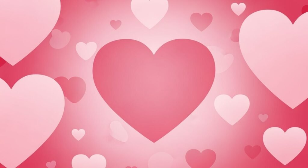 Pink heart background image 4