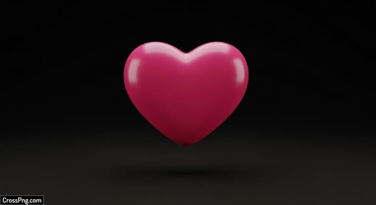 Pink heart black background image 2