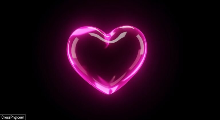 Pink heart black background image 3