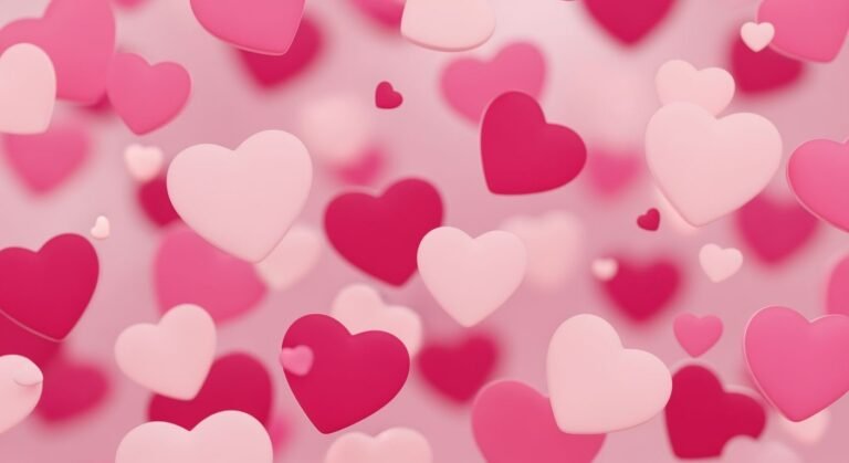 Pink hearts background image 2