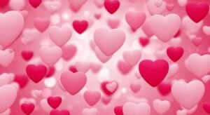 Pink hearts background image 3