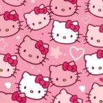 Pink hello kitty background image 3