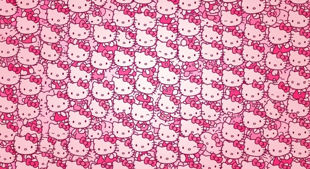 Pink hello kitty background image 4