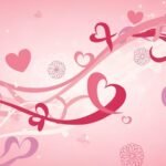 Pink love background image