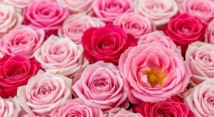 Pink rose background image
