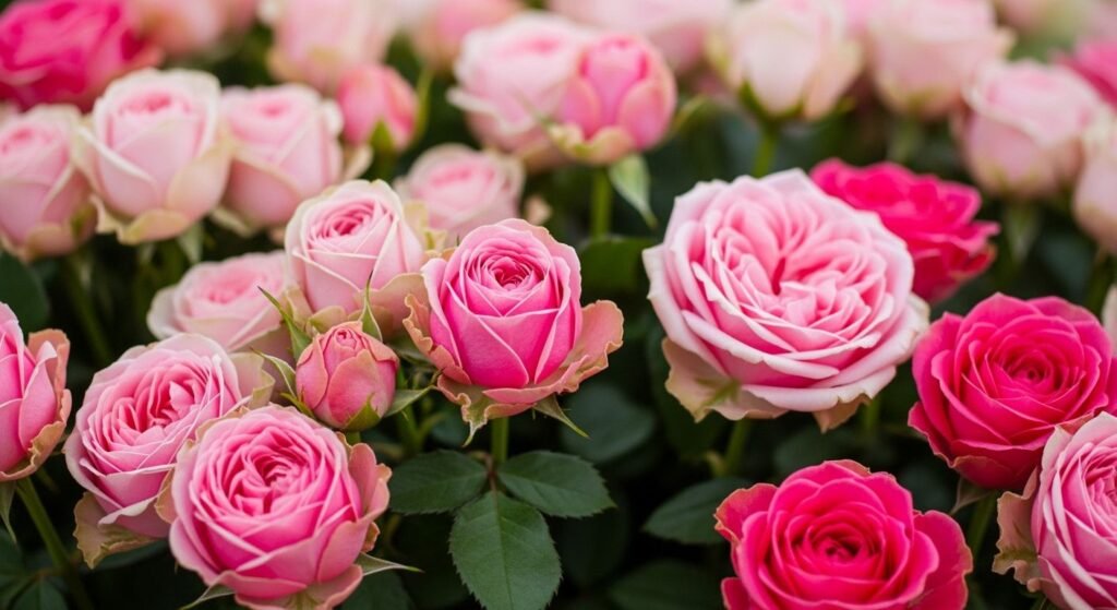 Pink roses background image 2