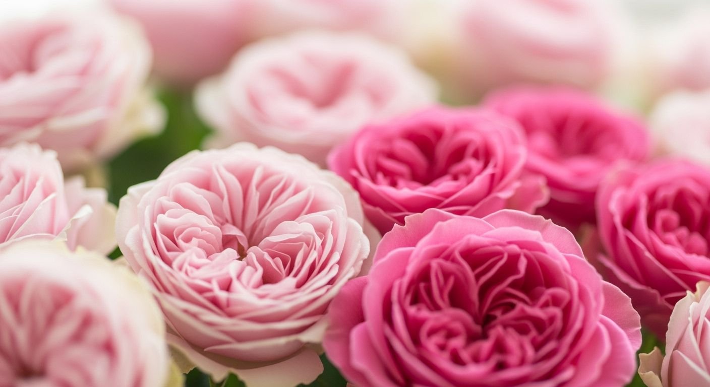 Pink roses background image 4