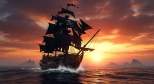 Pirate ship background image 2