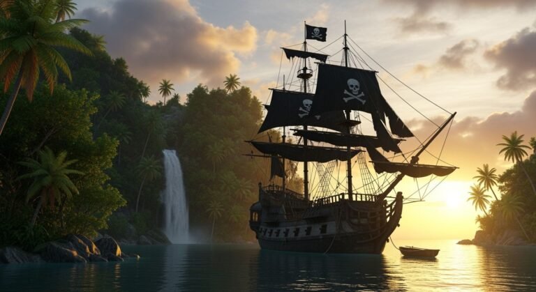 Pirate ship background image 4
