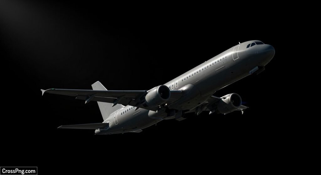 Plane black background image