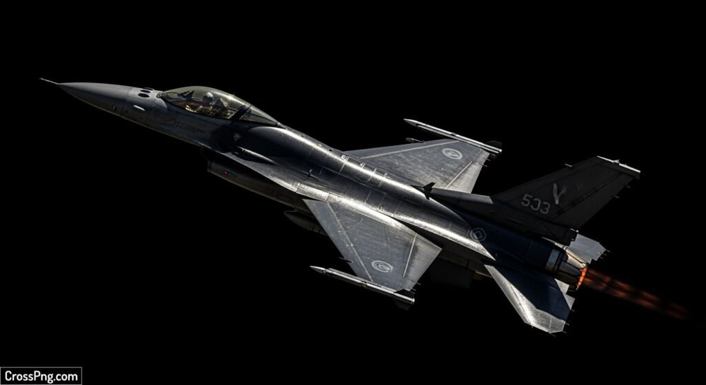Plane black background image 2