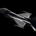 Plane black background image 2