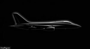 Plane black background image 3