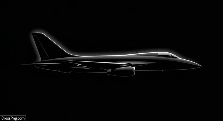 Plane black background image 3