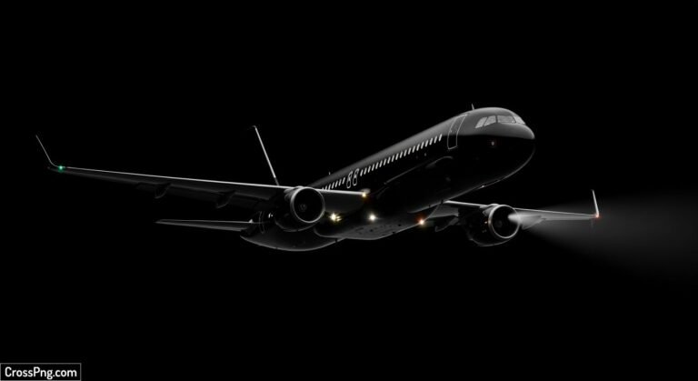Plane black background image